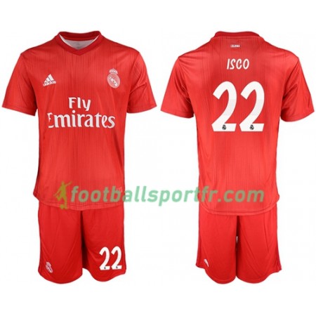 Tenue Real Madrid Isco 22 Enfant Troisieme 2018-2019 Maillot de Foot